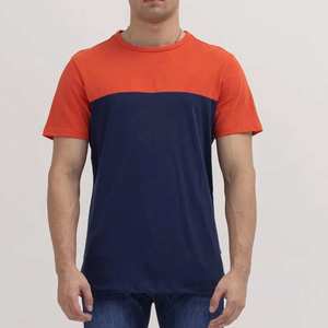 Camiseta de hombre 100% algodón logotipo personalizado diseño calidad Rib cuello redondo Streetwear camiseta estampada para hombre - Product Image 5