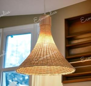 Lustre suspendu de lampes de plafond de pièce d'éclairage de rotin de décoration intérieure moderne pour l'hôtel à la maison - Product Image 1