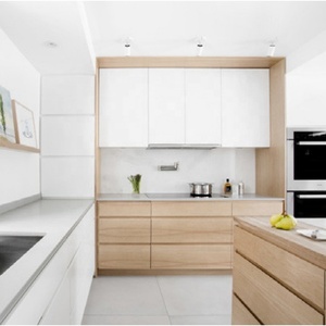 Gabinetes <span class=keywords><strong>de</strong></span> <span class=keywords><strong>Cocina</strong></span> Modulares <span class=keywords><strong>de</strong></span> Madera Contrachapada <span class=keywords><strong>de</strong></span> Melamina <span class=keywords><strong>con</strong></span> Encimera <span class=keywords><strong>de</strong></span> Cuarzo, Listos para Armar - Product Image 5