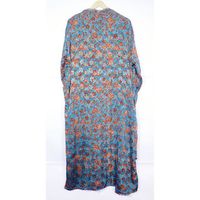 Robe Kimono en soie de style bohème vintage avec imprimé fleuri coupe confortable vêtements de salon pour femmes vêtements de nuit PJs et Robe Duster
