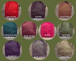 Sac à lunch noir Snack en toile et cuir Sandwich ciré à la main LCLB-0010C alimentaire - Product Image 3