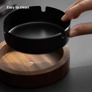 Cenicero de madera elegante moderno, diseño clásico ecológico para el hogar y la Oficina para fumadores - Product Image 4