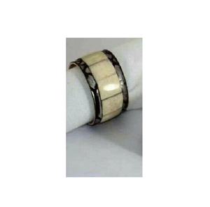 Rond de serviette en résine incrustée d'os fait à la main avec technique polie taille personnalisée nouveau look fabricant produit chaud - Product Image 3