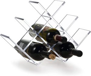 Espositore per Vini in Acrilico Trasparente a Forma di Molla, <span class=keywords><strong>Portabottiglie</strong></span> in Acrilico - Product Image 1