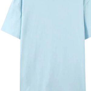 T-shirt uni bleu clair de qualité supérieure, coton doux, unisexe, décontracté, tee-shirt vierge, haute qualité, impression de logo personnalisée OEM, vente en gros, tee-shirts en vrac - Product Image 6