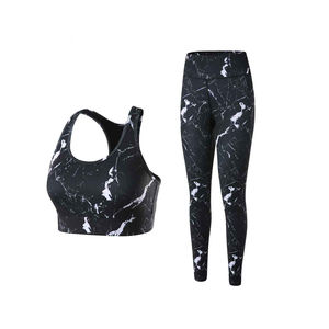 Alta calidad nuevo verano sin costuras 2 piezas gimnasio Fitness Yoga conjunto para mujeres personalizado OEM equipo de entrenamiento personalizado - Product Image 5