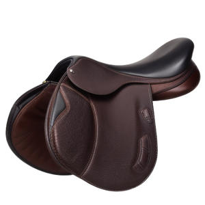 Selle de saut en cuir anglaise pour l'équitation, l'entraînement sportif, le saut d'obstacles, fabricant et exportateur d'équipements équestres - Product Image 2