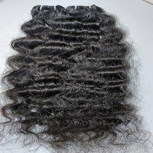 Cabello indio alineado con cutícula de alta calidad Cabello humano crudo sin procesar a granel con buena densidad Precio de fábrica al por mayor - Product Image 2