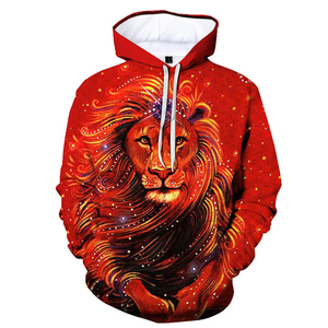Hodddies Áo chui đầu ngoại cỡ Áo Hoodie Áo Hoodie Áo Nỉ Áo trùm đầu đồ họa thời trang Starlight Lion 3D in Áo Hoodie thường ngày dài tay cho nam - Product Image 5