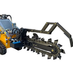 GOOD CHENESEA MINI CRAWLER Mini Skid Steer <b>Loader</b> With Trencher 300 LOAD Capacity - Product Image 3
