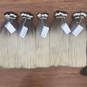 Extensiones de Cabello Liso Virgen Remy Vietnamita 100% al por Mayor Thanh An - Cabello a Granel Teñido de 100g Listo para Enviar - Product Image 4