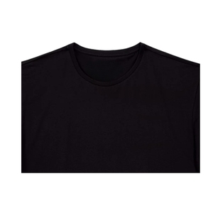 เสื้อยืดลำลองผู้ชายไซส์ใหญ่ คุณภาพสูง ปรับแต่งโลโก้ได้ ด้านหน้าสีดำ 220gsm ผ้าฝ้ายออร์แกนิค 100% ระบายอากาศได้ดี ปักลาย - Product Image 6