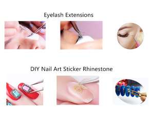 <b>Eyelash</b> Extension Tweezers For Volume Lashes Professional Stainless Steel for Ukrainian <b>Eyelash</b> <b>Applicators</b> - Product Image 6