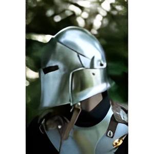 Casque Barbuta - Design unique en métal/cuivre antique, casque de chevalier médiéval romain vintage - Product Image 6