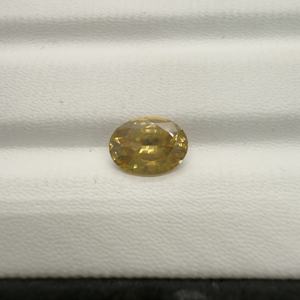 คุณภาพสูงเพทายสีเหลืองธรรมชาติหลวมสำหรับต่างหูตัดรูปไข่-อัญมณี nalin 10.0x7.3x4.7มม. 3.26cts นำเข้าสินค้า - Product Image 5
