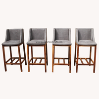 Tabouret de Bar moderne en bois de Sheesham/Acacia/mangue, avec siège en tissu indien, vente en gros, 2022, Offre Spéciale
