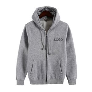 Sudaderas con Capucha para Hombre, Sudaderas Personalizadas de Manga Larga con Cremallera, Estilo Holgado, para Gimnasio y Fitness - Product Image 2