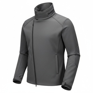 Chaquetas Softshell Cortavientos de Estilo Casual Más Vendidas, Chaquetas de Senderismo de Poliéster con Cremallera Completa Personalizadas de Fábrica Bajo Demanda - Product Image 2