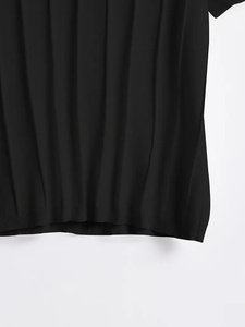 T-shirt court nouveau style pour hommes, 100% coton, bonne qualité, coupe ample, design de ligne - Product Image 5