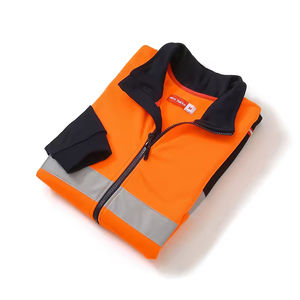 Veste de sécurité haute visibilité en polyester durable, vêtement de travail réfléchissant pour les travaux de construction, le contrôle de la circulation et les travailleurs en extérieur - Product Image 4