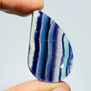 Cabochon de pierres précieuses en vrac en fluorite polie à la main naturelle Taille de forme mixte Bijoux en cristal de guérison pour la fabrication d'accessoires - Product Image 3