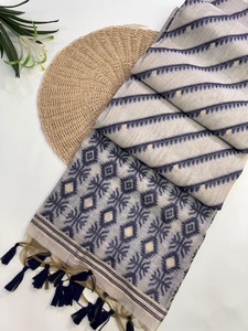 Saree indien le plus exclusif des exportations dernier traditionnel doux Mul coton pour la fête mariage Festival porter femmes chemisier le plus vendu - Product Image 2