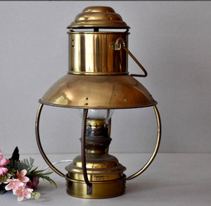 High Quality Home Decor ItemVintage <b>Nautical</b> Electric Copper <b>Lamp</b> Home Handmade Stand High Quality LampElegant and Beautiful - Product Image 1