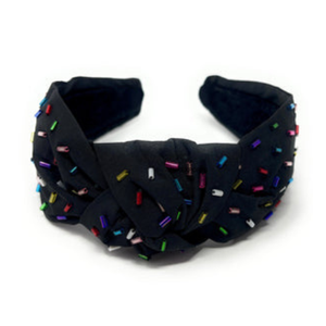 Diadema con cuentas de Mardi Gras, un tocado brillante y tradicional de Nueva Orleans para cualquier celebración - Product Image 1