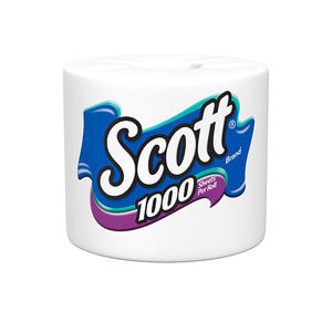 Scott Papier toilette standard 1 pli blanc 1000 feuilles/lot = 16 paquets de 20 - Product Image 6