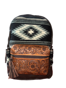 Mochila para Portátil de Cuero Genuino Marrón con Cierre de Cremallera, Estilo Bohemio, Ecológica, Duradera, Correa Ajustable, Lista para Viajar - Product Image 2