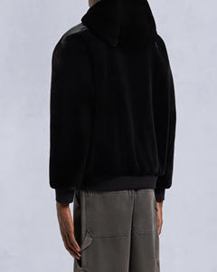 Sweat à capuche à fermeture éclair surdimensionné avec poignets élastiques de qualité supérieure pour hommes sweat à capuche décontracté de coupe moderne avec logo personnalisé et broderie - Product Image 2