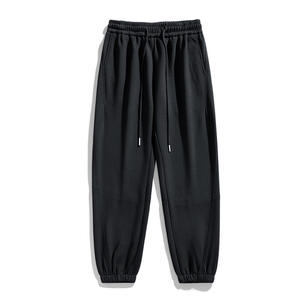 Custom French Terry Fleece Jogger Track <b>Pants</b> Men's Casual Track Patchwork Elastic Waistband Flare Sweat <b>Pants</b> Men - Product Image 5