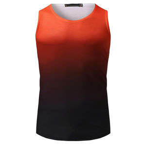 Hombres culturismo de alta calidad Material de algodón personalizado hecho hombres camiseta sin mangas 100% transpirable hombres precio más bajo camiseta sin mangas - Product Image 1