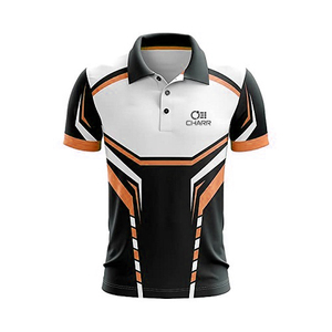 Polo de Golf de media manga para hombre al por mayor, 100% poliéster, patrón sólido, transpirable, estampado personalizado, bordado, estilo informal - Product Image 2