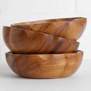 ชามไม้2ชิ้นสำหรับใช้ในงานปาร์ตี้ดีไซน์หรูหราคลาสสิกขัดเงามาตรฐาน - Product Image 6