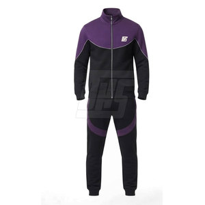 Ensemble de survêtement de sport pour homme moderne, veste zippée intégrale et pantalon assorti, tenue athlétique respirante pour la course à pied - Product Image 5