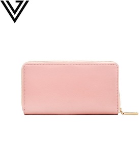 Cartera de cuero hecha a mano con estilo moderno para mujer, diseño largo elegante delgado con cremallera, diseño de bloqueo RFID, patrón de piedra - Product Image 5