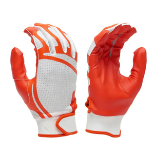 Guantes de Bateo de Béisbol de Cuero Vacuno, Grano Completo, Calidad Superior, Talla Personalizada para Jóvenes y Adultos, Guantes Transpirables - Product Image 1