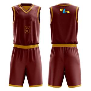 Tenues de basket-ball professionnelles, ensembles de tenues de basket-ball personnalisées en sublimation intégrale pour la vente en gros - Product Image 5