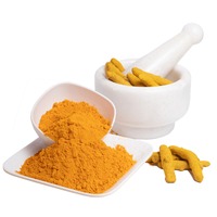 Poudre de curcuma premium 100% pure et naturelle, poudre de racine de curcuma moulue pour la cuisine, le lait d'or, les smoothies et le bien-être à base de plantes