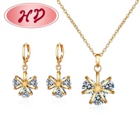 Joyería de Moda Oro Bijouterie, Juego de Aretes Turcos al por Mayor con Diseño de Dijes Chapados en Oro de 18k para Regalo de Boda