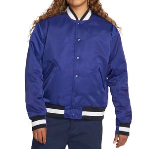 Chaqueta Bomber de Satén para Hombre, Color Sólido, Precio al por Mayor, Último Diseño OEM, Transpirable, Impermeable, Reversible, Personalizable en la Parte Delantera - Product Image 1