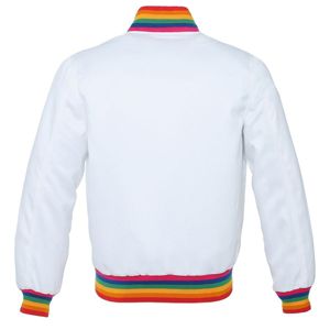 "Chaqueta Bomber de satén de alto rendimiento-Tela personalizable y cómoda para un estilo y comodidad óptimos" - Product Image 2