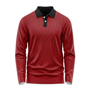 OEM <b>Golf</b> Polo <b>Shirt</b> Polyester/Spandex Moisture-Wicking <b>Long</b> <b>Sleeve</b> Sportswear Vietnam Manufacturer - Product Image 3