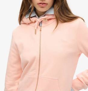 Vente en gros Style décontracté léger hiver polaire sweats à capuche pour femmes manches longues avec impression de logo personnalisé et poches zippées complètes - Product Image 6