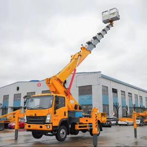 Plataforma Aérea Hidráulica de 30 m Montada en Camión, Telescópica, con Cesta y Escalera de Acceso para Trabajos de Mantenimiento - Product Image 1