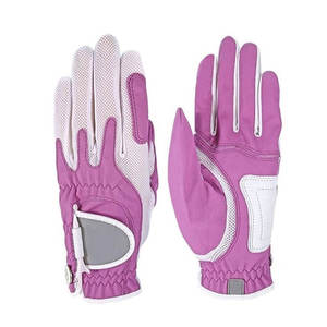 Gants de golf pour adultes en cuir de mouton Cabretta véritable de qualité supérieure avec logo personnalisé pour le sport, usage quotidien, quatre saisons, luxe - Product Image 1