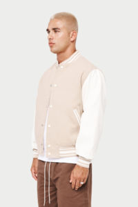 2024 personnalisé décontracté hommes Streetwear Cool université hommes vestes en cuir université Bomber collège veste pour hommes - Product Image 3