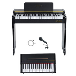 Piano numérique pour enfants en bois Midex CP-360BK - 37 touches, toucher réaliste et design authentique, tabouret inclus - Noir - Product Image 2