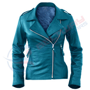 2024 vestes vertes en cuir de haute qualité pour dames nouveau style veste d'hiver pour femmes pour veste en cuir pour femmes - Product Image 3